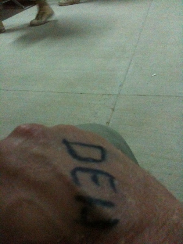 Boarding pass for miltary chopper to southern Helmand