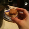 surviving on mini crab cakes
on grilled cheese & wine. at least tonight there's a magician & chocolate fountain! 